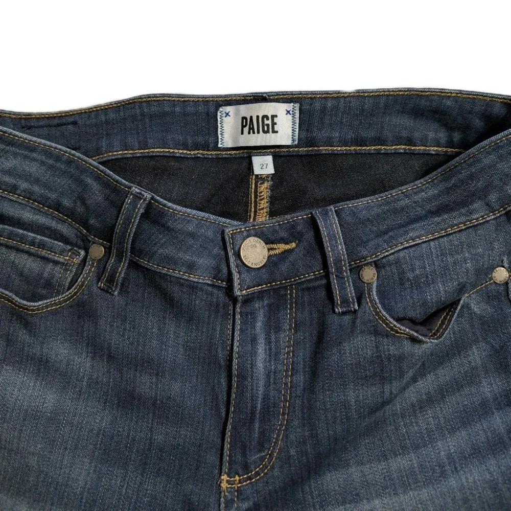 PAIGE Verdugo Ankle Skinny Jeans Women's 27 Dark Wash Stretch Denim‎